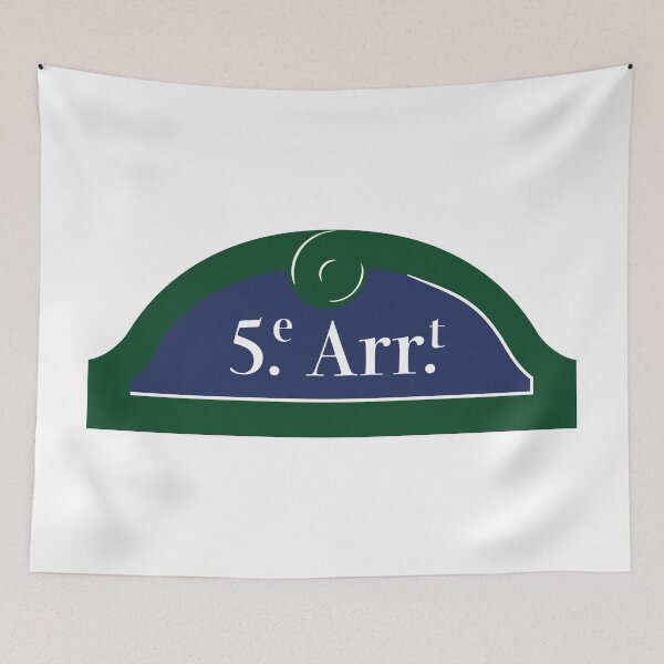 Item preview, Panel 5th Arrondissement Paris designed and sold by BubbleManShop.