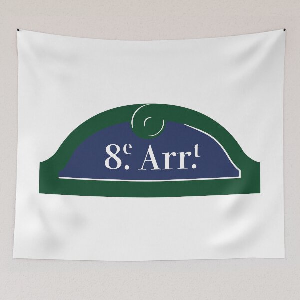 Item preview, Panel 8th Arrondissement Paris designed and sold by BubbleManShop.