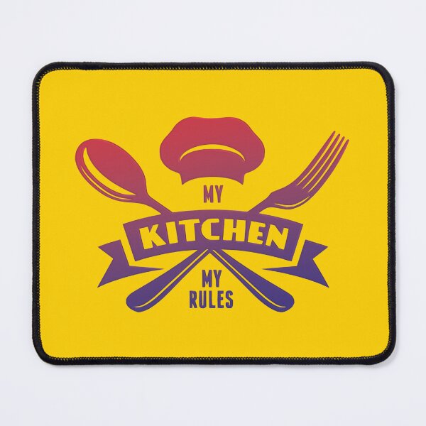 Item preview, My Kitchen My Rules Chef Logo designed and sold by Narkusdesign.