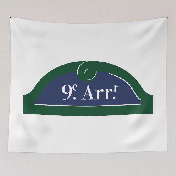 Item preview, Panel 9th Arrondissement Paris designed and sold by BubbleManShop.