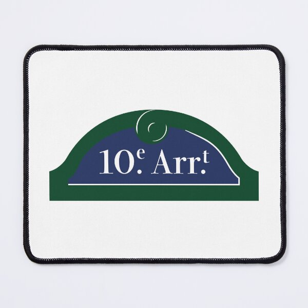 Item preview, Panel 10th Arrondissement Paris designed and sold by BubbleManShop.