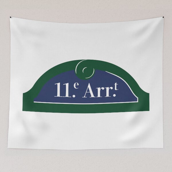 Item preview, Panel 11th Arrondissement Paris designed and sold by BubbleManShop.