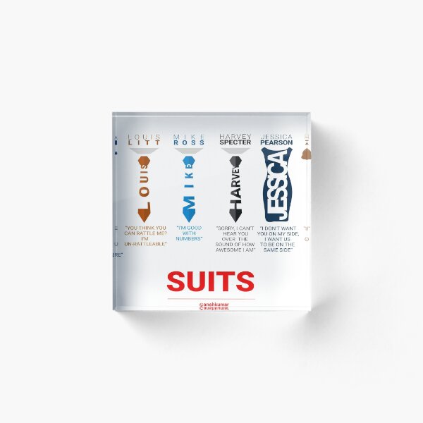 SUITS | DIALOGUE - SUITS FAMILY Acrylic Block