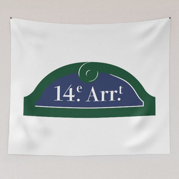 Item preview, Panel 14th Arrondissement Paris designed and sold by BubbleManShop.