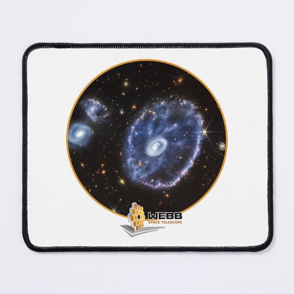 Item preview, NASA Photo of Cartwheel Galaxy With James Webb Space Telescope Logo designed and sold by AlanPhotoArt.