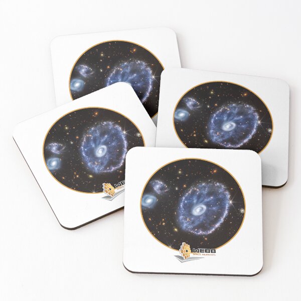 Item preview, NASA Photo of Cartwheel Galaxy With James Webb Space Telescope Logo designed and sold by AlanPhotoArt.