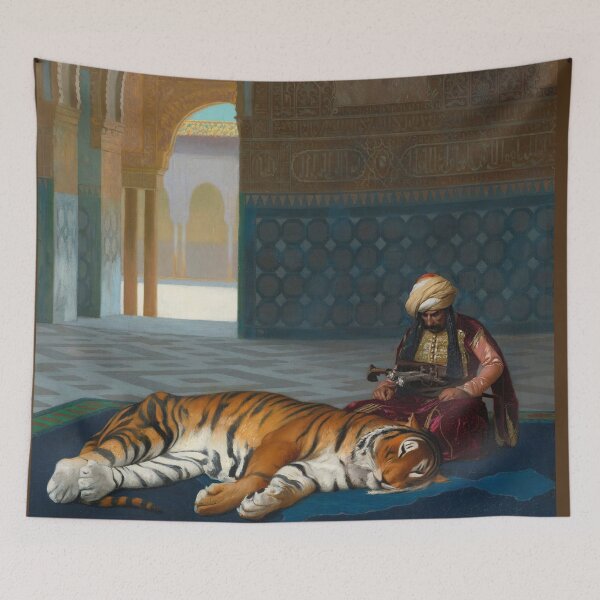 Item preview, Jean Leon Gerome -Le Tigre Et Le Gardien-The Tiger and the Guardian designed and sold by TeeARTHY.