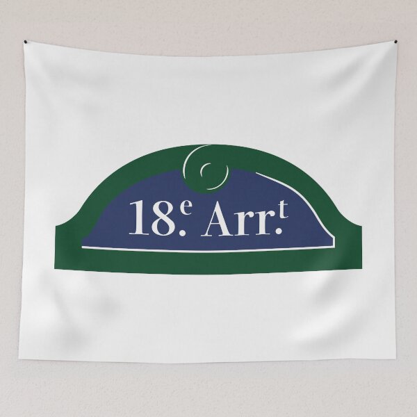 Item preview, Panel 18th Arrondissement Paris designed and sold by BubbleManShop.