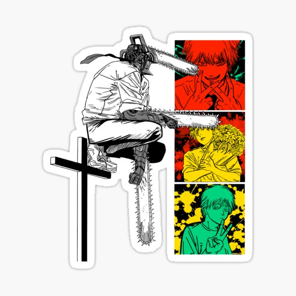 "ChainsawMan" Sticker for Sale by Linkwolf906 Redbubble