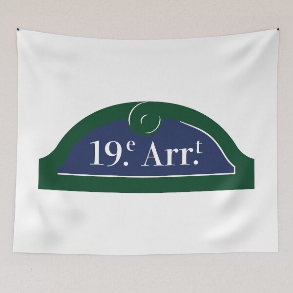 Item preview, Panel 19th Arrondissement Paris designed and sold by BubbleManShop.