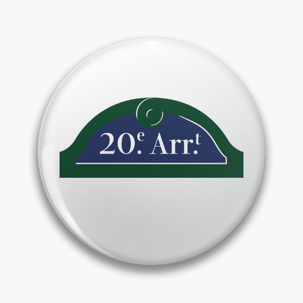 Item preview, Panel 20th Arrondissement Paris designed and sold by BubbleManShop.
