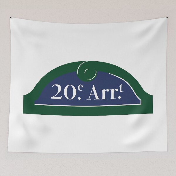 Item preview, Panel 20th Arrondissement Paris designed and sold by BubbleManShop.