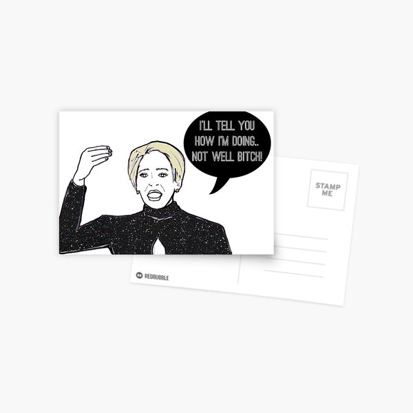 Not Well Postcard
