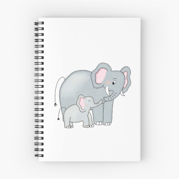 Item preview, Mommy and Baby Elephant designed and sold by ElisaPiron.