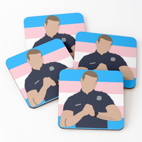 Item preview, Evan Buckley Transgender Pride Cutout designed and sold by sadieyuki.