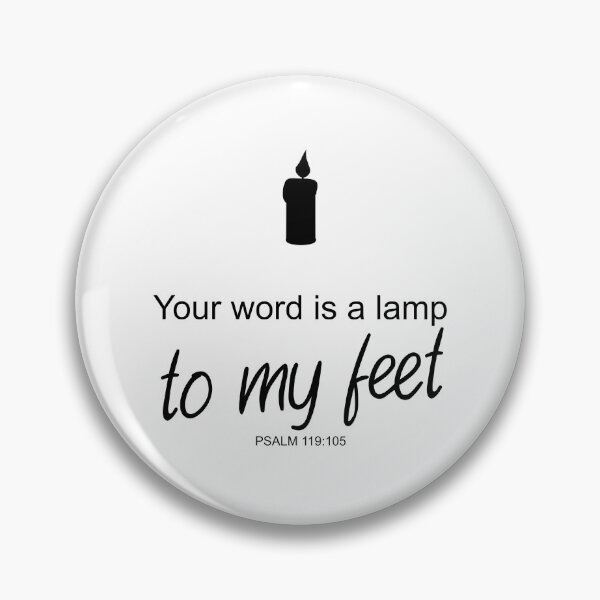 Item preview, Your word is a lamp to my feet - Psalm 119:105 designed and sold by aheartforgod.