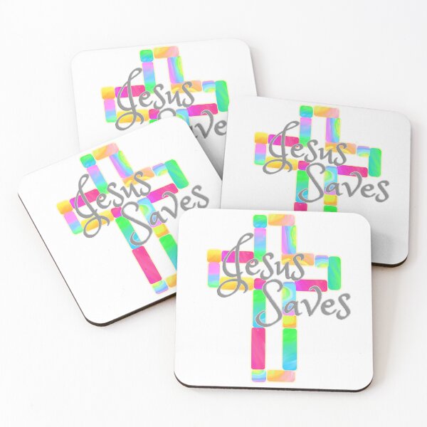 Item preview, Jesus Saves Colorful Cross Art designed and sold by Alondra.