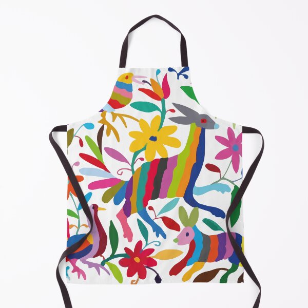 Item preview, Mexican textile handmade embroidery multicolor pattern otomí tenango fabric designed and sold by T-Mex.