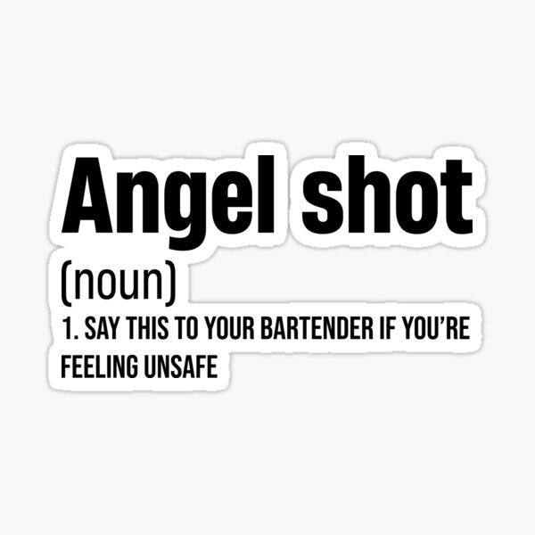 angel-shot-definition-sticker-for-sale-by-sticker-tab-redbubble