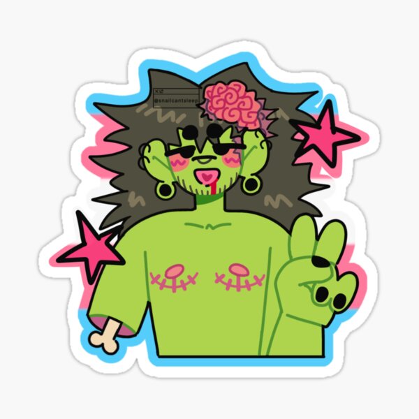 Vista previa del artículo con la obra «zombi transmasc», diseñado y vendido por snailcantsleep.