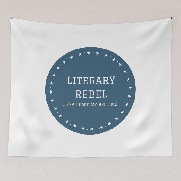 Item preview, Literary Rebel I read past my bedtime design for book lovers designed and sold by ThreadlyAndCo.