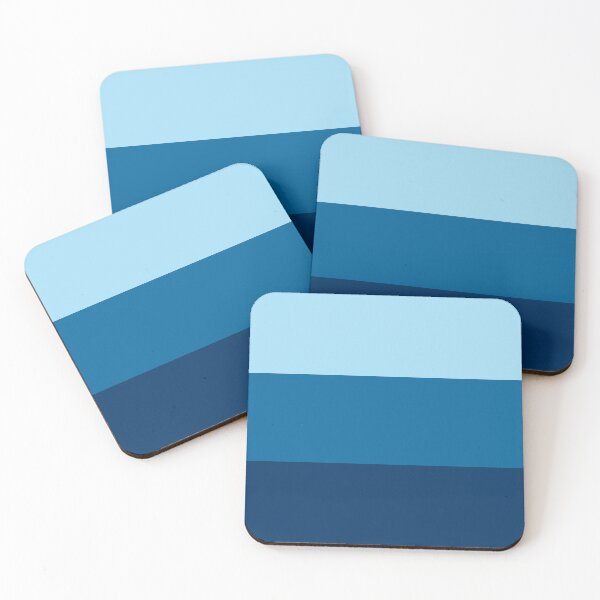 Item preview, Light Blue Honolulu Blue And U.S Navy Blue Stripes designed and sold by burbankdesigns.