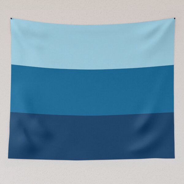 Item preview, Light Blue Honolulu Blue And U.S Navy Blue Stripes designed and sold by burbankdesigns.