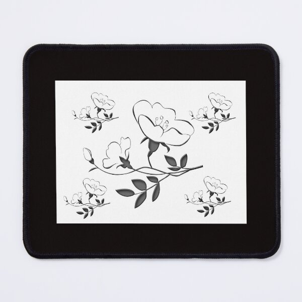 Item preview, White and Grey Wild Roses designed and sold by Karen Thomson.