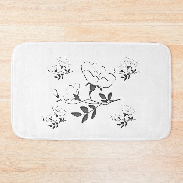 Item preview, White and Grey Wild Roses designed and sold by Karen Thomson.