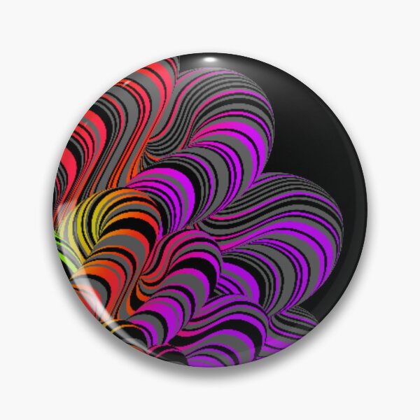 Item preview, Neon Waves... A vibrant waves design bringing a pop of color set against a black background designed and sold by Wonder & Whimsy.
