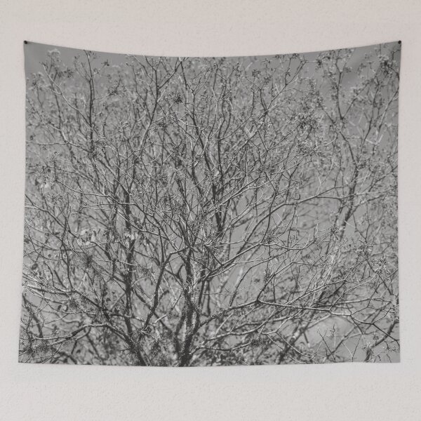 Item preview, Jungle Leaves - Black and White - Real Tree #9 designed and sold by anafrancisconi.