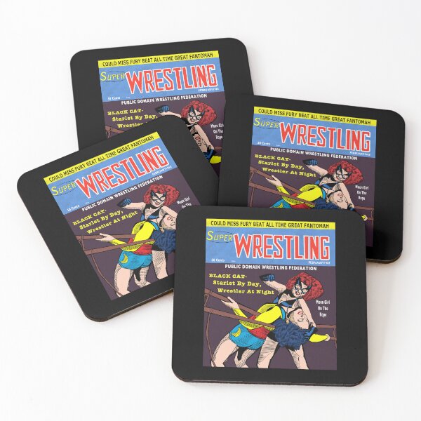 Item preview, Super Wrestling - Black Cat vs Moon Girl - An Imaginary Tale designed and sold by Gautam Sheoran.