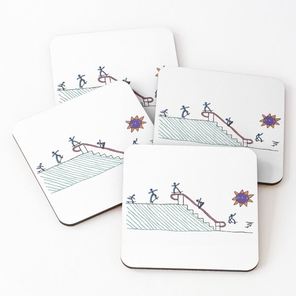 Item preview, Skateboarding Doodle - Neon Rail Jam designed and sold by Luke Worthylake.