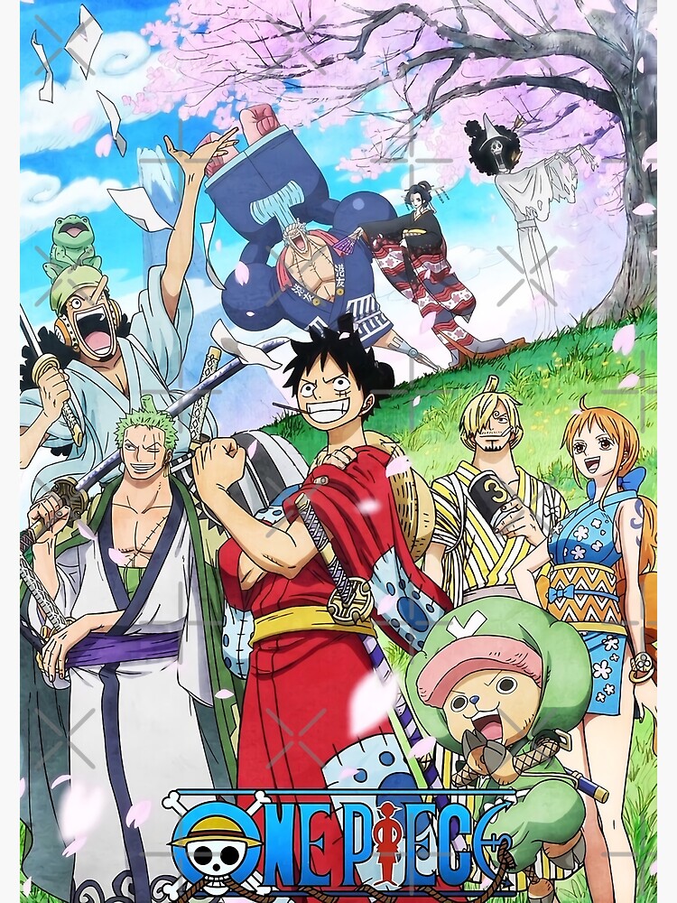 LUFFY CREW - Wano Country's New Dawn Figure Poster for Sale by Gay Leffler