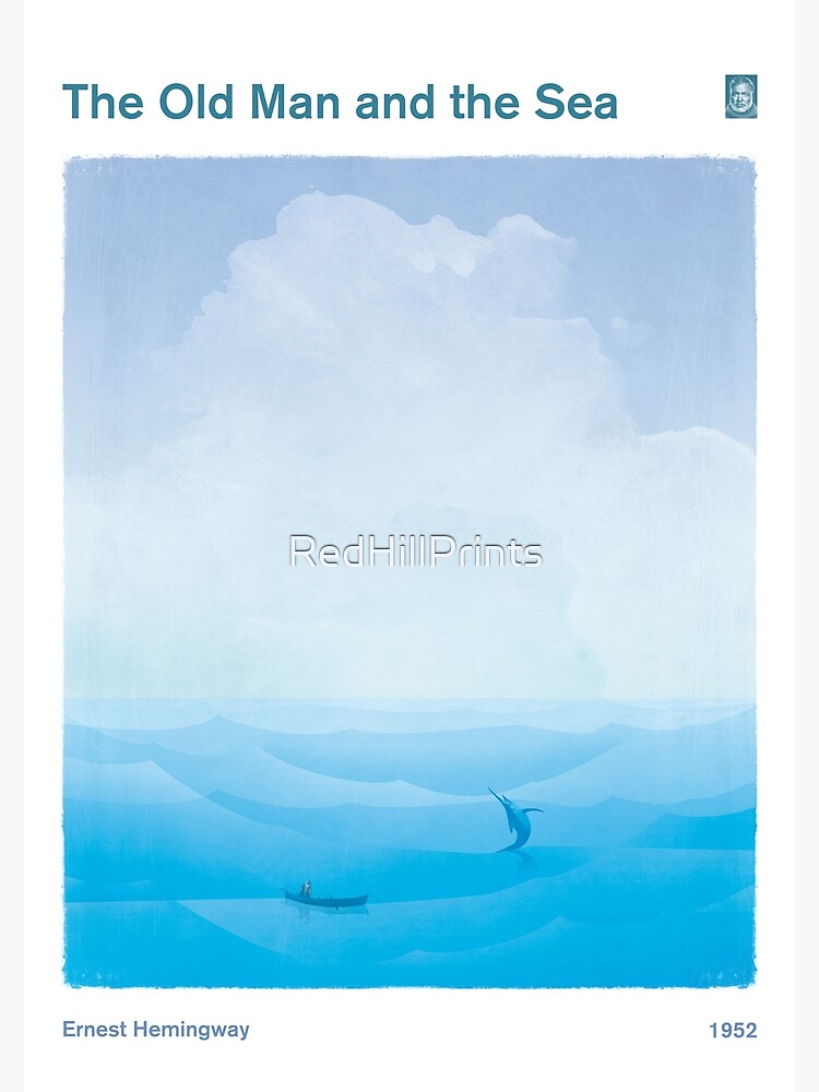Ernest Hemingway The Old Man And The Sea Greeting Card By Redhillprints Redbubble