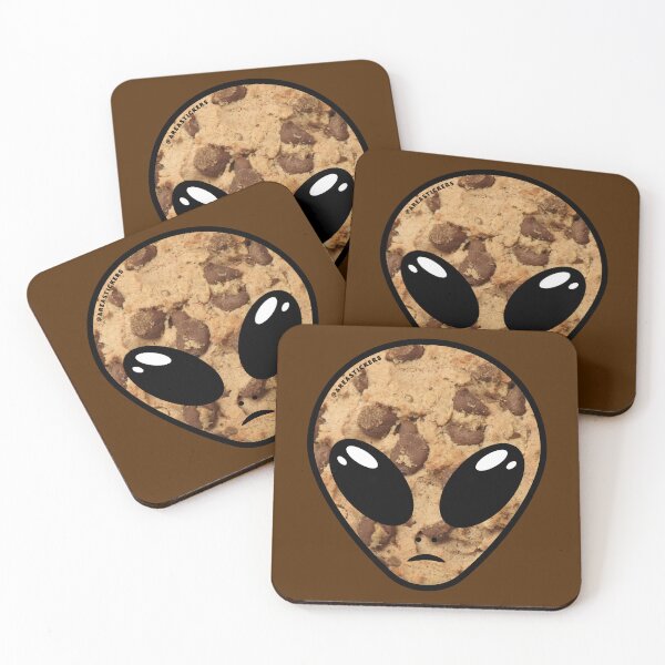 Item preview, Alien head - Cookie skin designed and sold by AreaStickers.