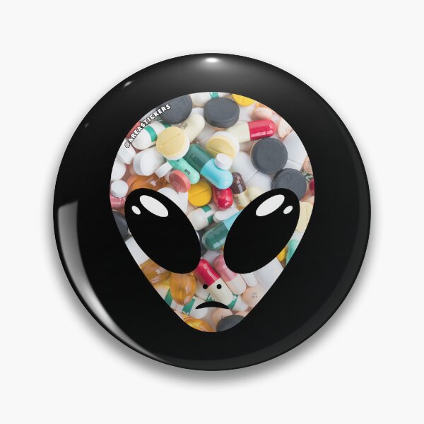 Item preview, Alien head - Pills skin designed and sold by AreaStickers.
