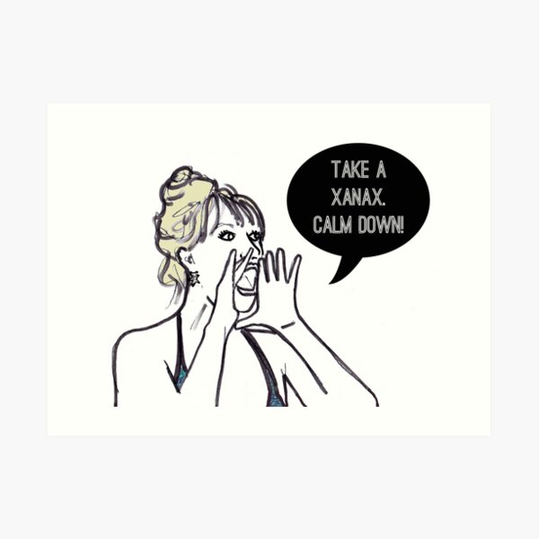 Calm down Art Print
