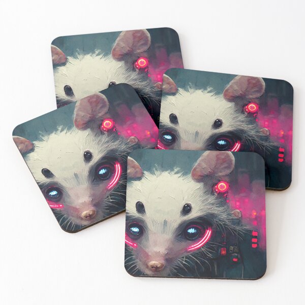 Item preview, cyberpunk opossum designed and sold by yayor.