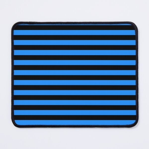 Item preview, Bright and Cool Black and Dodger Blue Stripes designed and sold by TopplundDesigns.