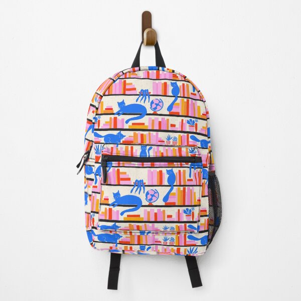 Item preview, Blue Cats Library | Blue and Pink designed and sold by CarolFreire.