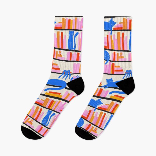 Item preview, Blue Cats Library | Blue and Pink designed and sold by CarolFreire.