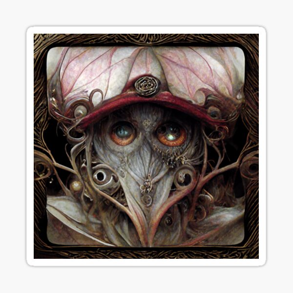 Augen aus Metall Sticker