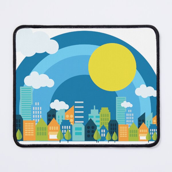 Item preview, Sunny day at the City of Chicago, with white clouds designed and sold by Lowrain Nabih.