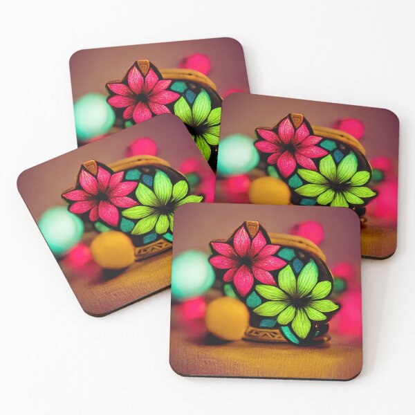 Item preview, Folk Ornament Neon Colors designed and sold by Vimpace.