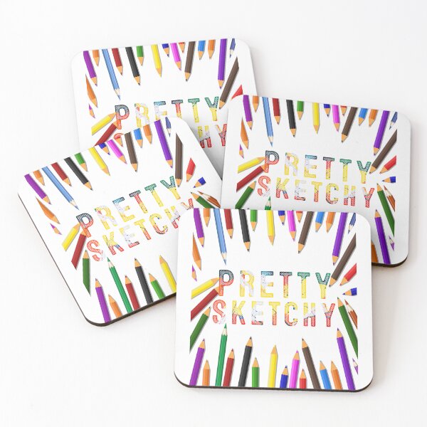 Item preview, Pretty Sketchy Fun Art Lover Colored Pencils Artists designed and sold by MoMasry.