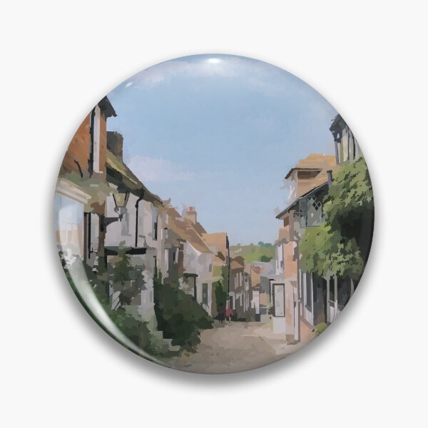 Item preview, English Village Cobblestone Street - Watercolour Style designed and sold by WWWC2288.
