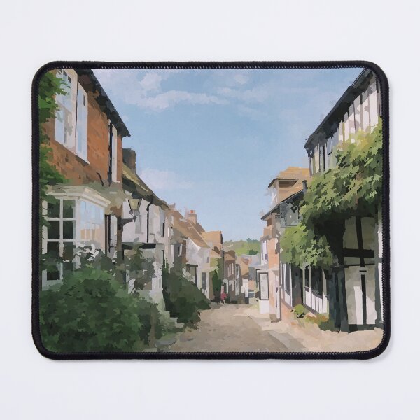 Item preview, English Village Cobblestone Street - Watercolour Style designed and sold by WWWC2288.