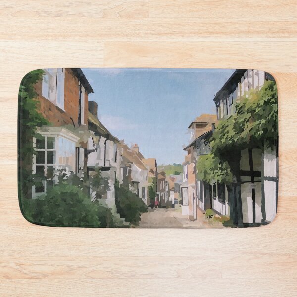 Item preview, English Village Cobblestone Street - Watercolour Style designed and sold by WWWC2288.