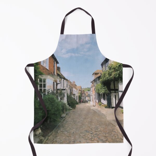 Item preview, English Village Cobblestone Street - Watercolour Style designed and sold by WWWC2288.